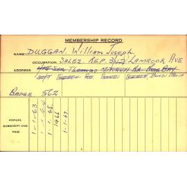 Members Records 1960-1967