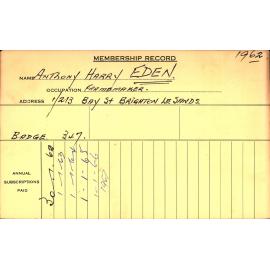 Members Records 1960-1967