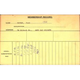 Members Records 1960-1967