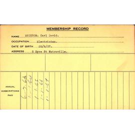 Members Records 1960-1967