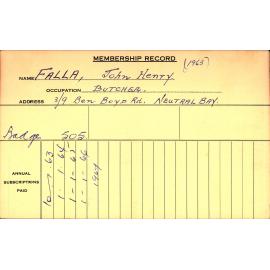 Members Records 1960-1967