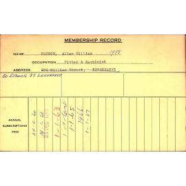 Members Records 1960-1967