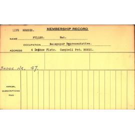 Members Records 1960-1967
