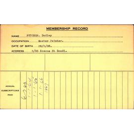 Members Records 1960-1967