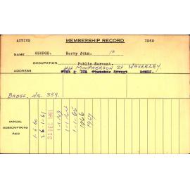 Members Records 1960-1967