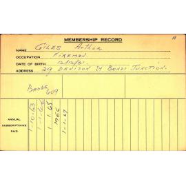 Members Records 1960-1967