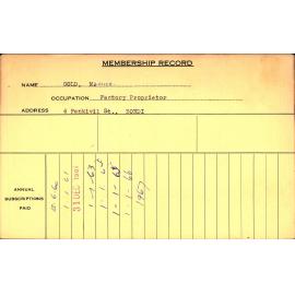 Members Records 1960-1967