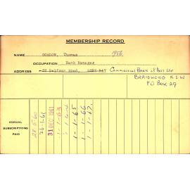 Members Records 1960-1967