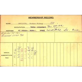 Members Records 1960-1967