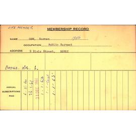 Members Records 1960-1967