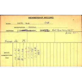 Members Records 1960-1967