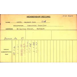 Members Records 1960-1967