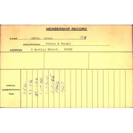 Members Records 1960-1967