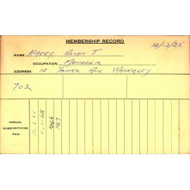 Members Records 1960-1967
