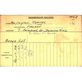 Members Records 1960-1967
