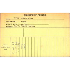 Members Records 1960-1967
