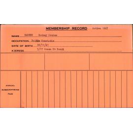 Members Records 1960-1967