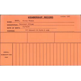 Members Records 1960-1967