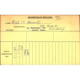 Members Records 1960-1967