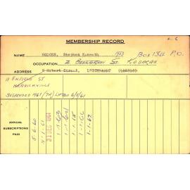 Members Records 1960-1967