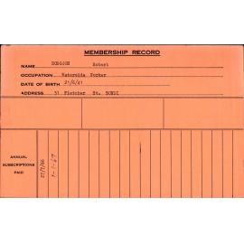 Members Records 1960-1967