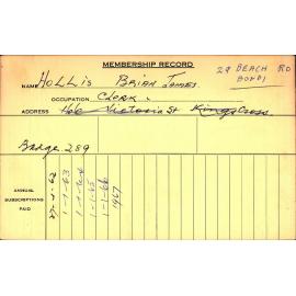 Members Records 1960-1967