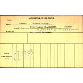 Members Records 1960-1967
