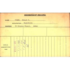 Members Records 1960-1967