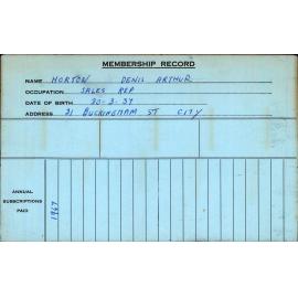 Members Records 1960-1967