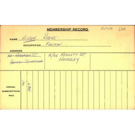 Members Records 1960-1967