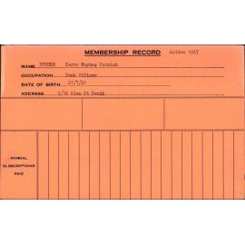 Members Records 1960-1967