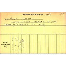 Members Records 1960-1967