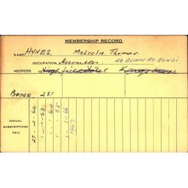 Members Records 1960-1967