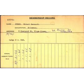 Members Records 1960-1967