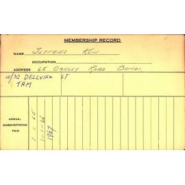 Members Records 1960-1967