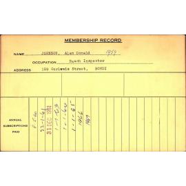 Members Records 1960-1967