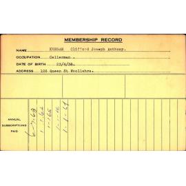 Members Records 1960-1967