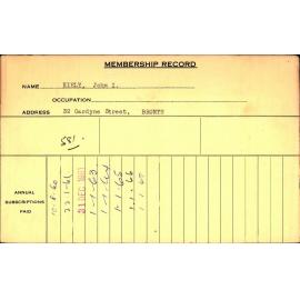Members Records 1960-1967
