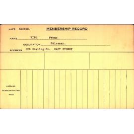 Members Records 1960-1967