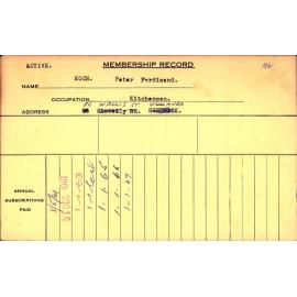 Members Records 1960-1967