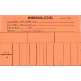 Members Records 1960-1967