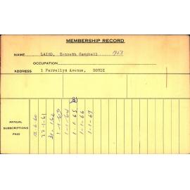 Members Records 1960-1967