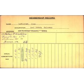 Members Records 1960-1967