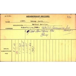 Members Records 1960-1967