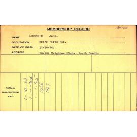 Members Records 1960-1967