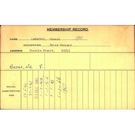 Members Records 1960-1967