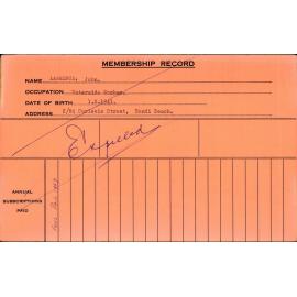 Members Records 1960-1967