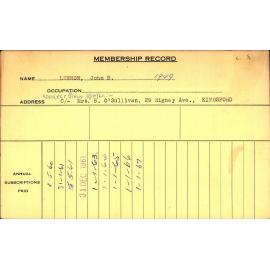 Members Records 1960-1967