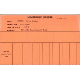 Members Records 1960-1967