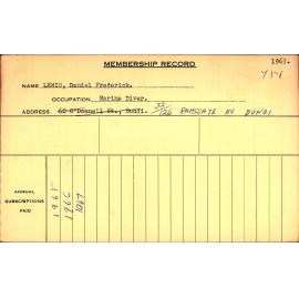 Members Records 1960-1967